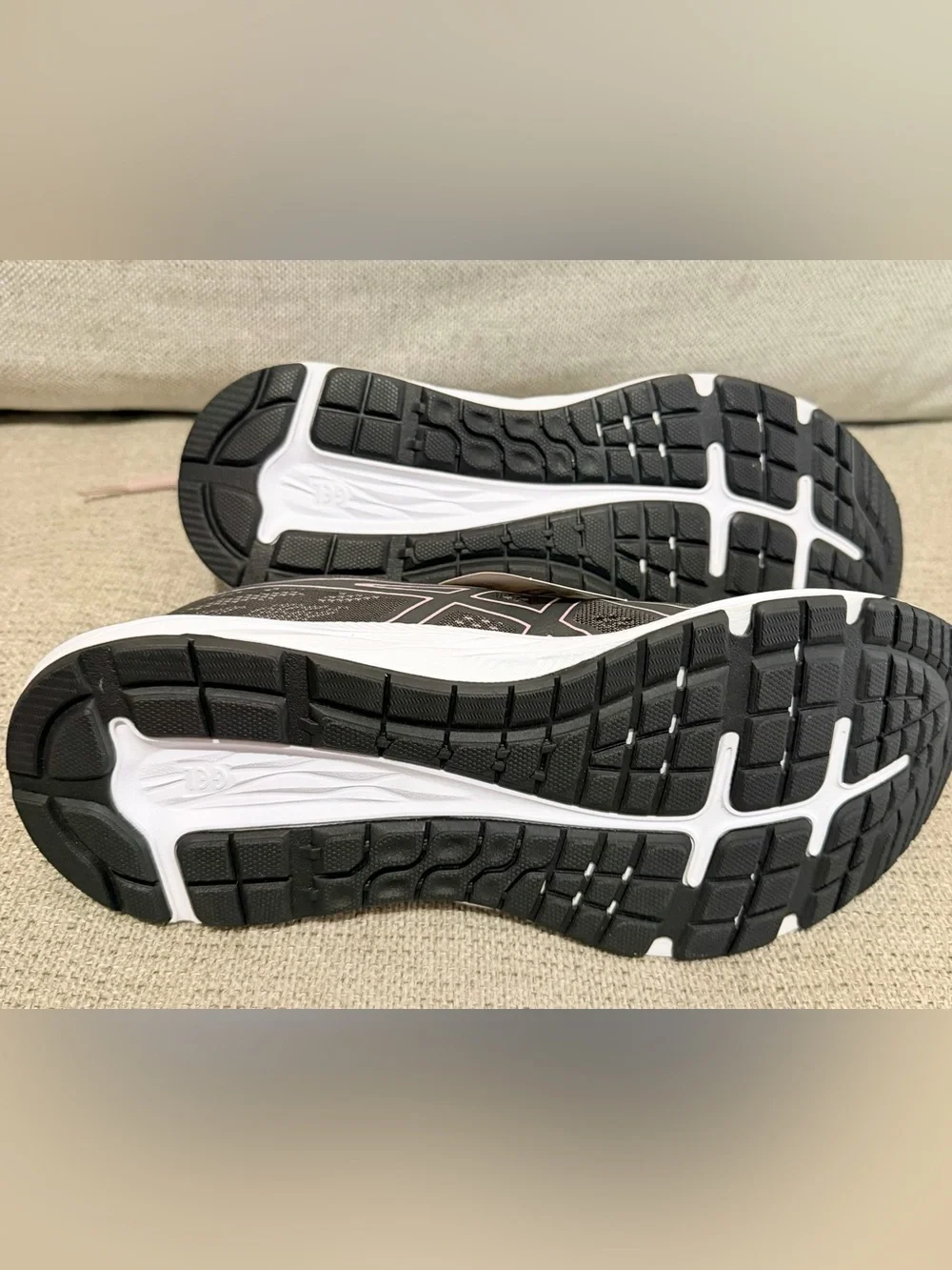 Asics Women's Pink and Gray Athletic Running Sneakers